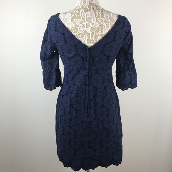 🎉SOLD🎉Lilly Pulitzer Sz 8 Navy Blue Shayna Dress - Picture 5 of 8